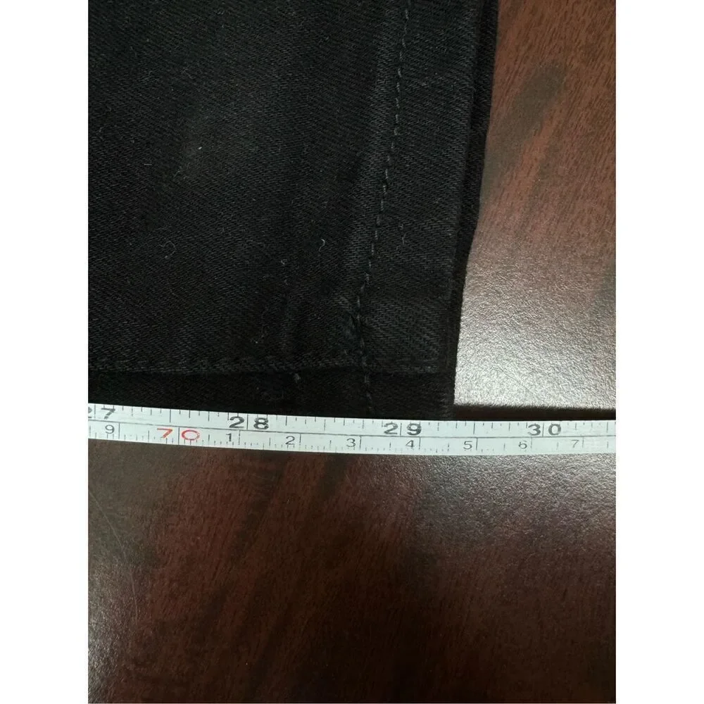 NWT Buckle Vervet Black Skeeter Stretch Boyfriend Distressed Black Jeans Size 27